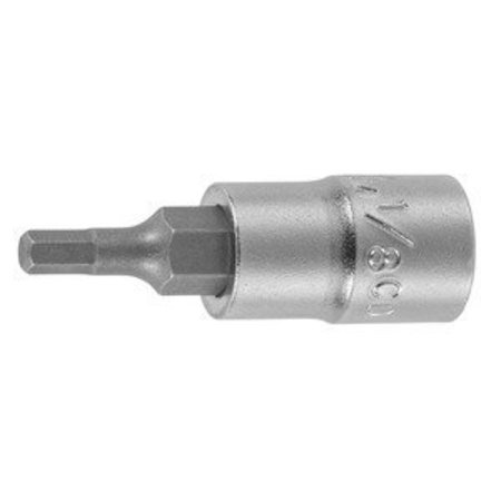 HOLEX 1/4 inch Drive Bit Socket, 1/8 inch 631722 1/8